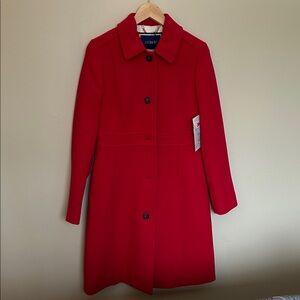 J. Crew -NWT! lady day topcoat in Italian double cloth wool US Size 8
